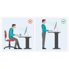 Techsend Electric Adjustable Lifting Desk PEL1460 elektromos állítható magasságú íróasztal (140 x 60 cm) Fekete