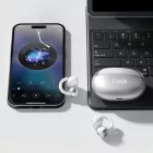 Haylou Airfree fülre kapaszkodós vezeték nélküli akkumulátor kijelzős fülhallgató fehér