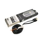 Töltő és adatkábel Lightning csatlakozóval 2A 1.5 méter Usams U-Trans fekete