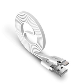   Töltő és adatkábel Lightning csatlakozóval 2A 0.5 méter Usams U-Like SJ024 fehér