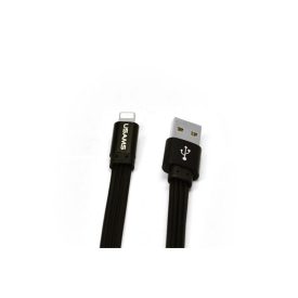  Töltő és adatkábel Lightning csatlakozóval 2A 1 méter Usams SJ086 fekete