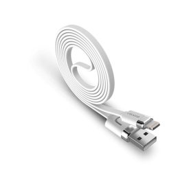   Töltő és adatkábel Lightning csatlakozóval 2A 1 méter Usams U-Like SJ024 fehér