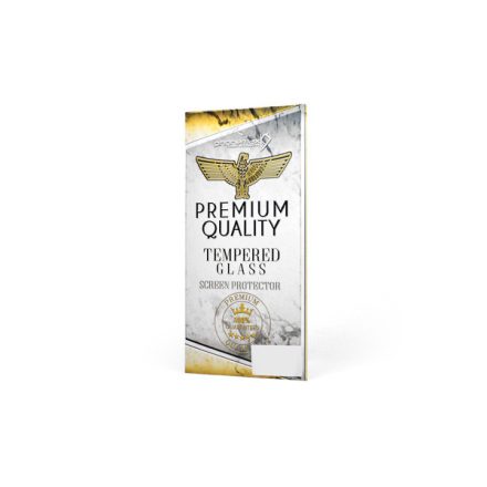 Karc és ütésálló üvegfólia átlátszó szélekkel iPhone 6/6S Phonemax Premium Quality