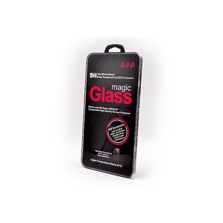 Karc és ütésálló üvegfólia átlátszó szélekkel LG Q6 M700N Magic Glass