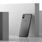 Usams Gentle iPhone X/XS Ultra Thin TPU Műanyagtok Tok Átlátszó fekete