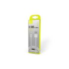 Töltő és adatkábel Lightning csatlakozóval 2.1A 1.2 méter Usams U-Fans SJ144 MFI fehér