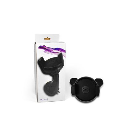 CD lejátszóba rögzíthető wireless töltős autós telefontartó