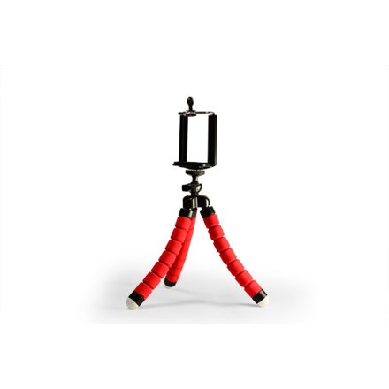 Tripod telefontartó állvány piros