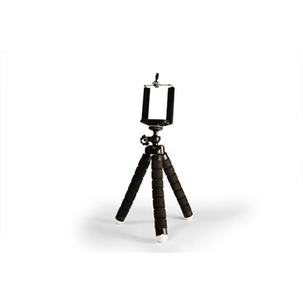 Tripod telefontartó állvány fekete