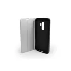 Smart Magnetic Samsung Galaxy S9 Plus oldalra nyíló tok ezüst