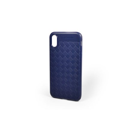 Fonott mintás TPU telefontok iPhone X/XS sötétkék