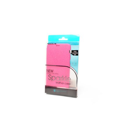 Oldalra nyíló tok Samsung Galaxy A8 (2018) A530 Nillkin Sparkle pink