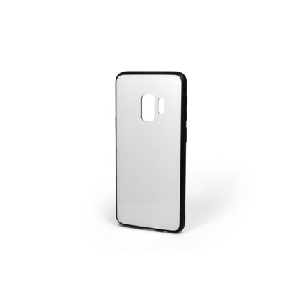 Szilikon tok Samsung Galaxy S9 G960 üveges hátlappal fehér