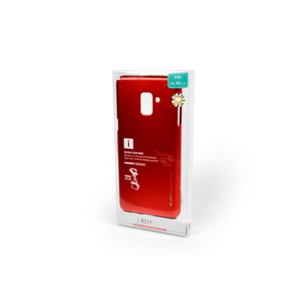 TPU műanyagtok Samsung Galaxy A8 Plus (2018) A730 Mercury Goosperry I-Jelly piros