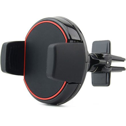 Szellőzőrácsra rögzíthető wireless gyorstöltős autós telefontartó (WX-021)
