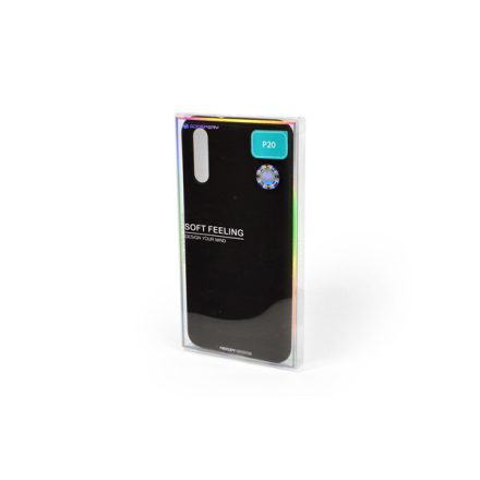 TPU gumis műanyagtok Huawei P20 Mercury Soft Feeling fekete