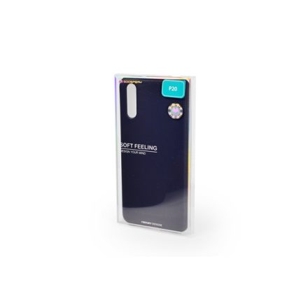 TPU gumis műanyagtok Huawei P20 Mercury Soft Feeling kék