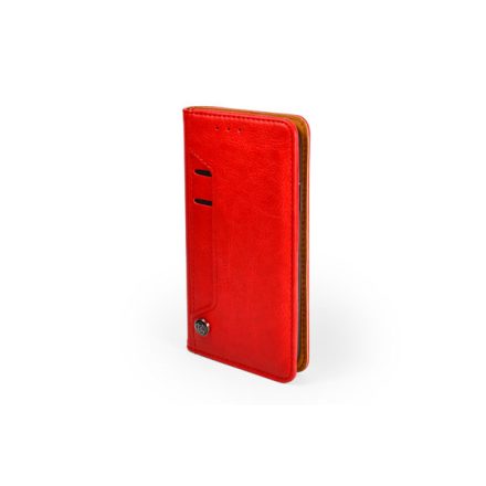 Card Holder Mágneses Bőrtok iPhone X/XS Piros
