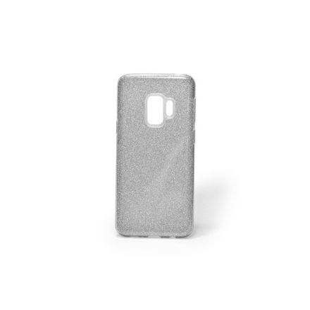 Csillogós TPU telefontok Samsung Galaxy S9 G960 ezüst