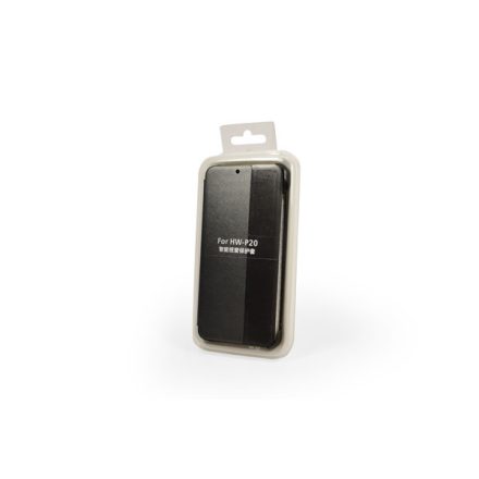 Clear View Huawei P20 oldalra nyíló tok HCF grafit