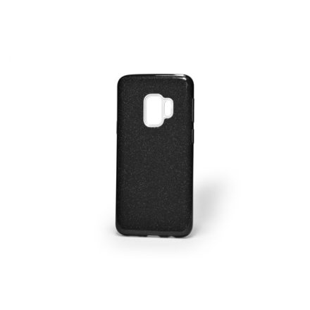Csillogós TPU/Plexi telefontok Samsung Galaxy S9 G960 fekete