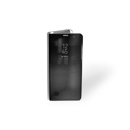 Clear view Samsung Galaxy S9 Plus G965 oldalra nyíló tok ezüst
