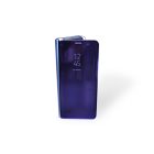 Clear view Samsung Galaxy S9 G960 oldalra nyíló tok kék