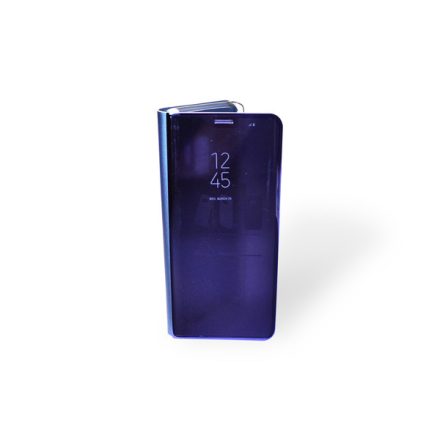 Clear view Samsung Galaxy S9 G960 oldalra nyíló tok kék