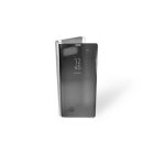 Clear view Samsung Galaxy Note 8 N950F oldalra nyíló tok ezüst