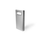 Clear view Samsung Galaxy Note 8 N950F oldalra nyíló tok ezüst