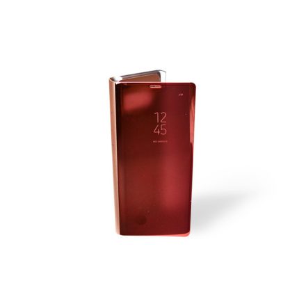 Clear view Samsung Galaxy Note 8 N950F oldalra nyíló tok rose gold