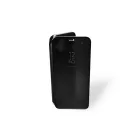 Clear view Samsung Galaxy A6 (2018) A600 oldalra nyíló tok fekete