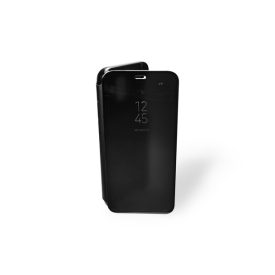   Clear view Samsung Galaxy A6 (2018) A600 oldalra nyíló tok fekete