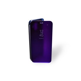   Clear view Samsung Galaxy A6 (2018) A600 oldalra nyíló tok lila