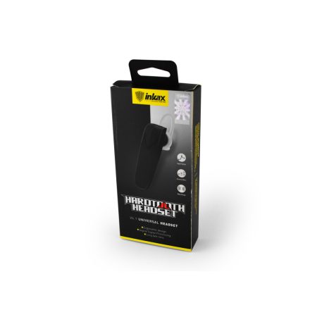 Bluetooth fülhallgató, headset Inkax Hardtooth BL-02 fehér