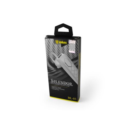 Bluetooth fülhallgató, mono headset Inkax Splendor BL-03 fehér