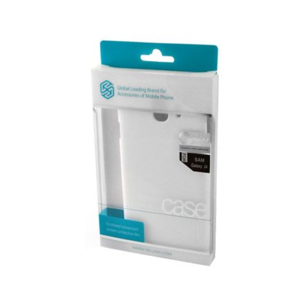 Plexi telefontok + védőfólia Samsung Galaxy J4 (2018) J400G Nillkin Frosted Armor fehér