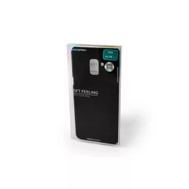 Samsung A8 Plus Mercury Soft Feeling fekete TPU gumis tok