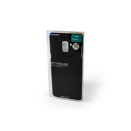 TPU gumis műanyagtok Samsung Galaxy A8 Plus (2018) A730 Mercury Soft Feeling fekete