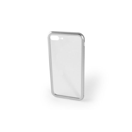 Luxury iPhone 7 Plus/8 Plus Mágneses Abszorpciós Tok Ezüst-Clear