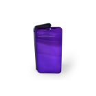 Clear view Samsung Galaxy J4 (2018) J400G oldalra nyíló tok lila