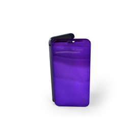   Clear view Samsung Galaxy J4 (2018) J400G oldalra nyíló tok lila