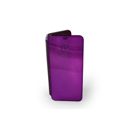 Oldalra nyíló tok Samsung Galaxy A6 Plus (2018) J605 átlátszó view viola
