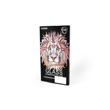 Karc és ütésálló üvegfólia fekete kerettel iPhone XS Max/11 Pro Max 5D Colorful Premium