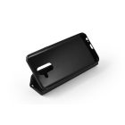 Samsung Galaxy A6 Plus (2018) A605 Hajtogatós Mágneses Oldalra nyíló tok Grafit