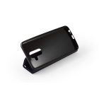 Samsung Galaxy A6 Plus (2018) A605 Hajtogatós Mágneses Oldalra nyíló tok Sötétkék