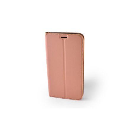 Smart Magnetic mágneses oldalra nyíló tok Samsung Galaxy J4 (2018) J400G rose gold