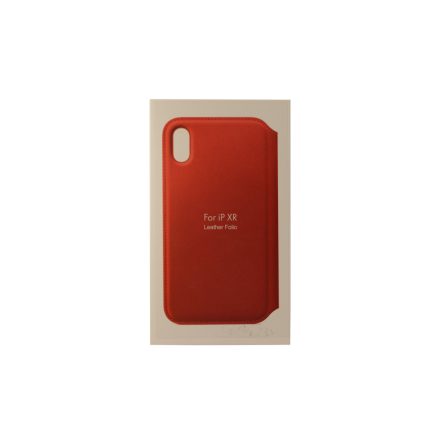 ANT iPhone XR Notesz Bőrtok Piros
