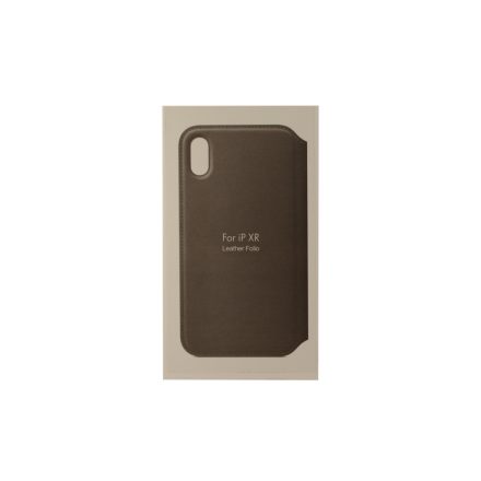 ANT iPhone XR Notesz Bőrtok Grafit