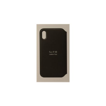 ANT iPhone XR Notesz Bőrtok fekete